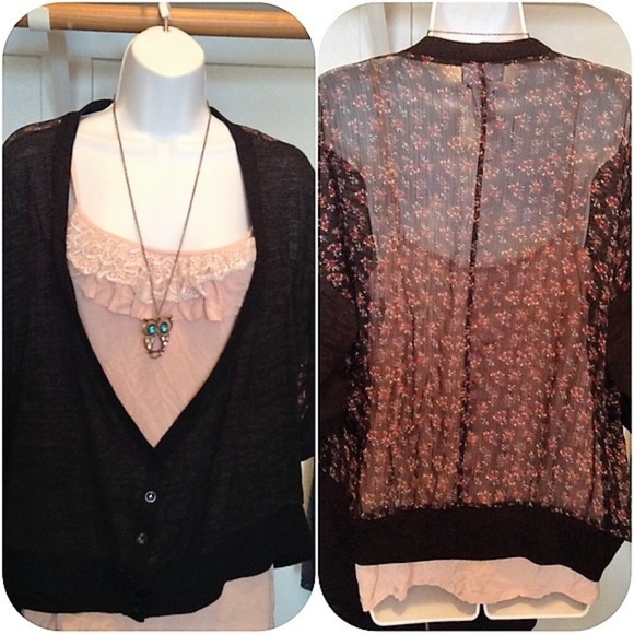 Floral Dolman Cardigan - Picture 1 of 6